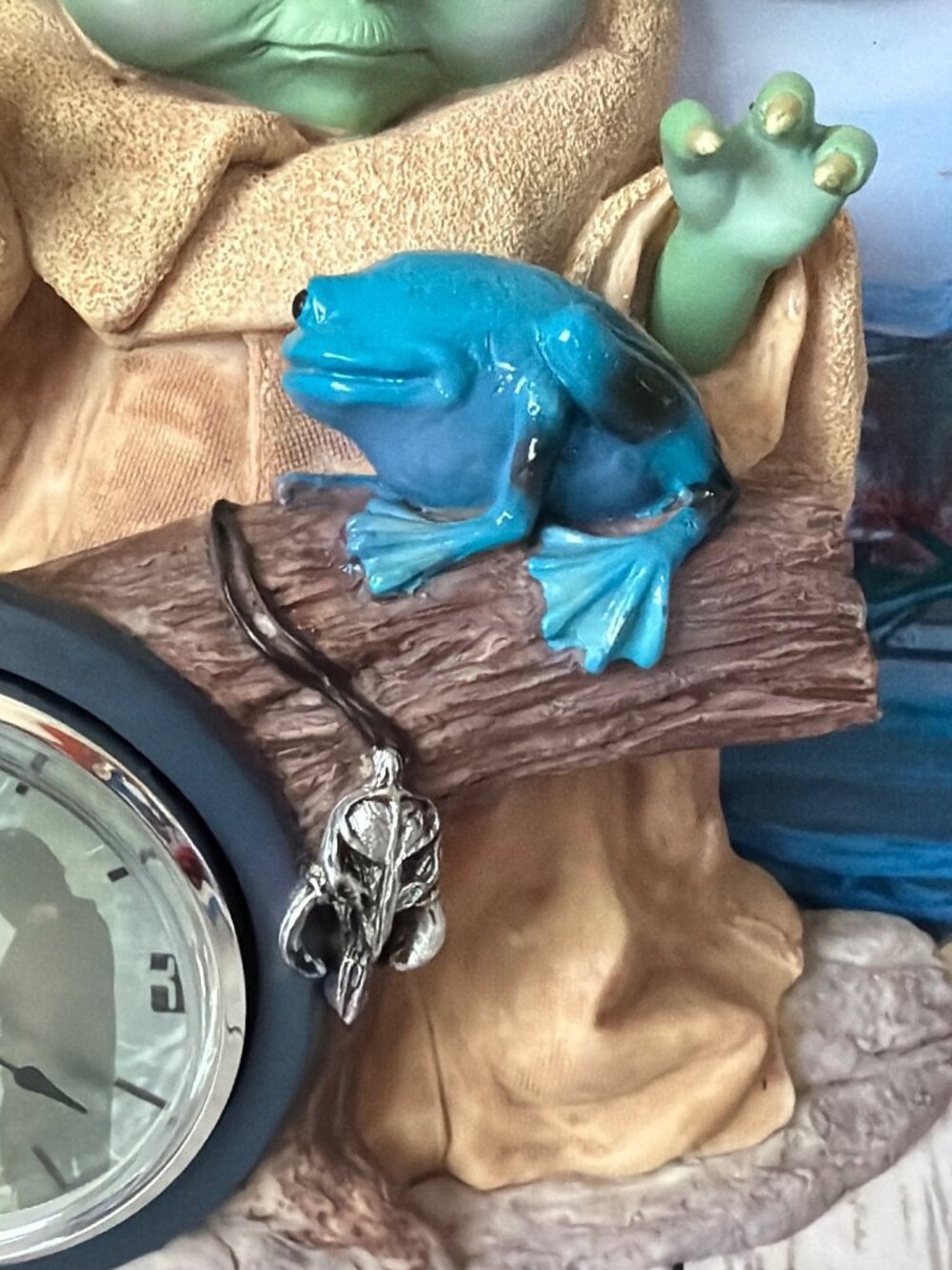 Star Wars Mandalorian Grogu Lot Bradford Exchange Clock & Water Globe w/COA - Picture 8 of 16